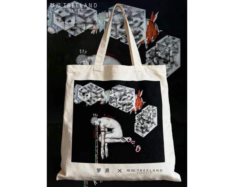 罗熹&times;萃岛 第二层地狱系列联名帆布包